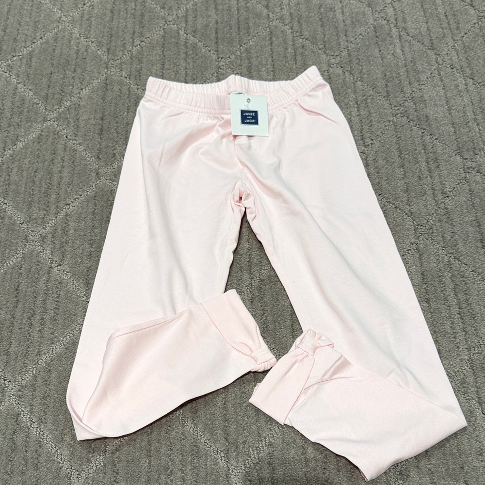 Janie and Jack Light Pink Kids Leggings